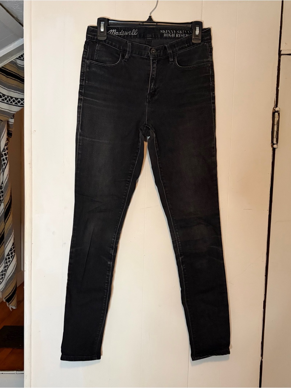 Madewell High-Rise Skinny Jeans - Black; size 27